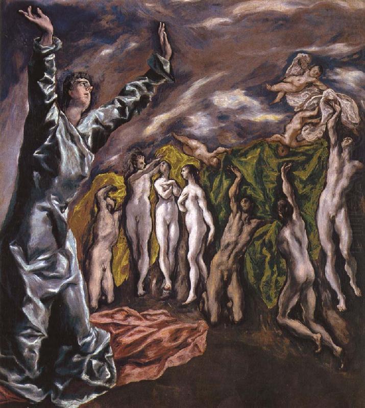 El Greco The Vision of St John china oil painting image